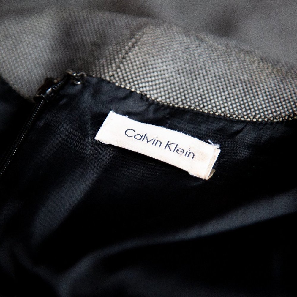 Calvin Klein Fitted and Textured Dress